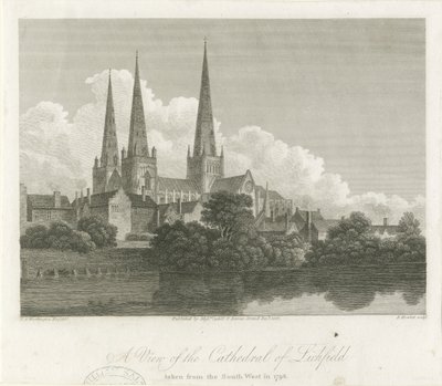 Cathédrale de Lichfield - Vue sud-ouest - Bartholomew Howlett