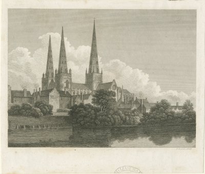 Cathédrale de Lichfield - Vue sud-ouest - Bartholomew Howlett