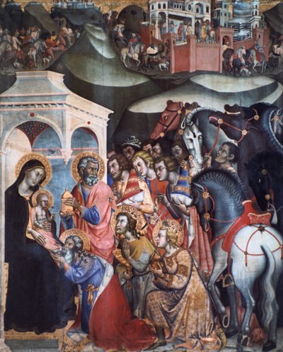 Adoration des Mages, années 1380 - Bartolo di Fredi