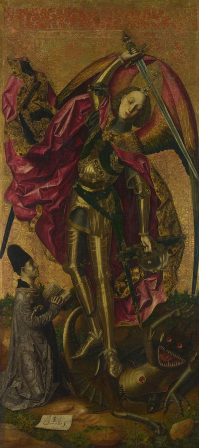 Saint Michel triomphe du Diable, 1468 - Bartolomé Bermejo