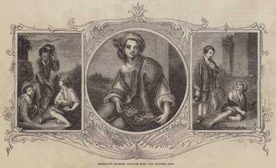Garçons paysans espagnols et fille aux fleurs de Murillo - Bartolomé Esteban Murillo