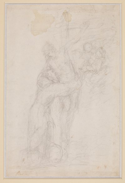 Saint François embrassant le Christ crucifié - Bartolomé Esteban Murillo