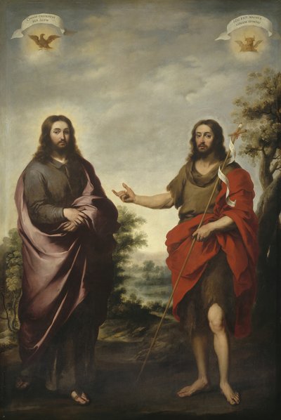 Saint Jean-Baptiste pointant vers le Christ, vers 1655 - Bartolomé Esteban Murillo