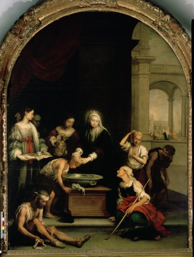 Sainte Élisabeth de Hongrie soignant les malades et les lépreux, vers 1671-74 - Bartolomé Esteban Murillo