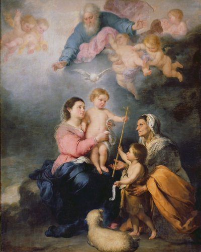 La Sainte Famille ou La Vierge de Séville - Bartolomé Esteban Murillo