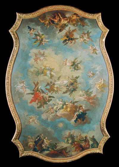 Vénération du nom de Marie – Le Conseil divin pour la rédemption – Chute des anges - Bartolomeo Altomonte