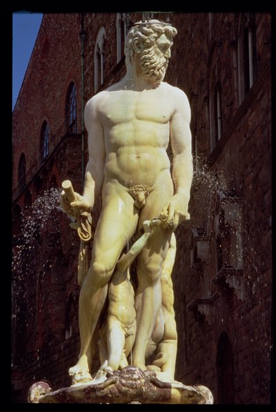 La Fontaine de Neptune, détail de la figure de Neptune (détail) - Bartolomeo Ammannati