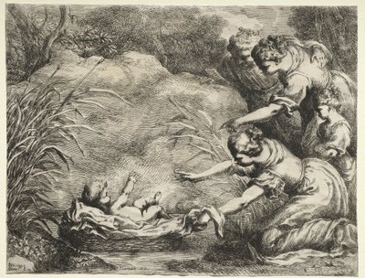 Moïse sauvé du Nil - Bartolomeo Biscaino