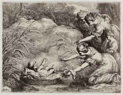 La découverte de Moïse - Bartolomeo Biscaino
