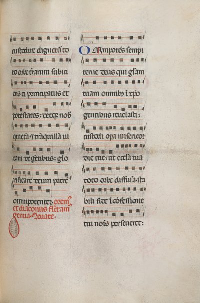 Missale : Fol. 146 : Musique pour diverses prières..., 1469 - Bartolomeo Caporali