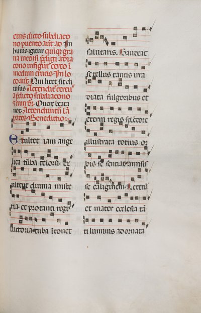 Missale : Fol. 153 : Musique pour Exultet, 1469 - Bartolomeo Caporali