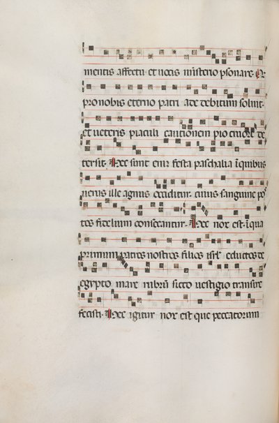Missale: Fol. 154v: Musique pour Exultet, 1469 - Bartolomeo Caporali
