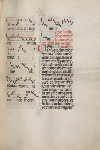 Missale : Fol. 172 : Musique pour Alléluia, etc. au début de Pâques, 1469 - Bartolomeo Caporali