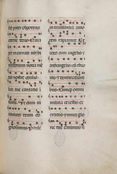 Missale : Fol. 177 : Musique pour diverses prières ordinaires, 1469 - Bartolomeo Caporali