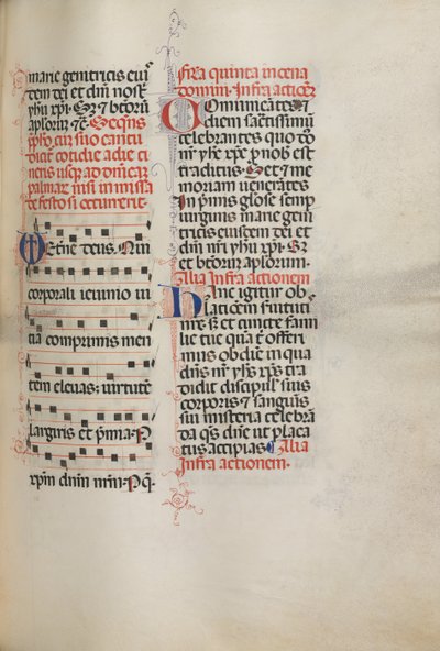 Missale : Fol. 178 : Musique pour diverses prières ordinaires, 1469 - Bartolomeo Caporali