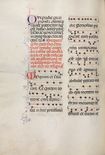 Missale: Fol. 178v: Musique pour diverses prières ordinaires, 1469 - Bartolomeo Caporali