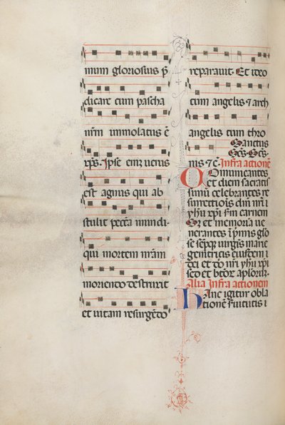 Missale: Fol. 179v: Musique pour diverses prières ordinaires, 1469 - Bartolomeo Caporali