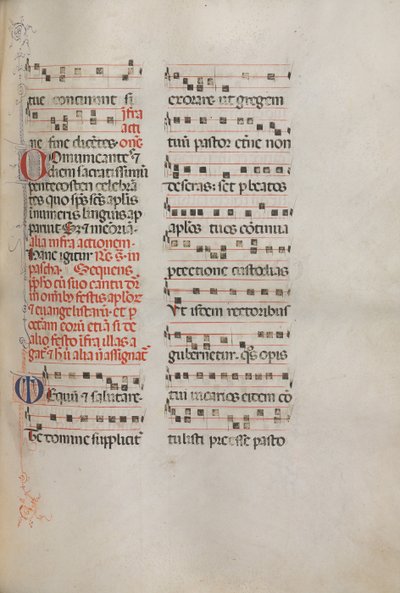 Missale : Fol. 181 : Musique pour diverses prières ordinaires, 1469 - Bartolomeo Caporali