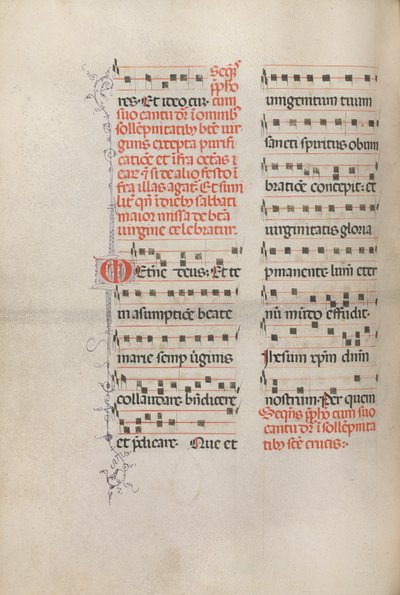 Missale : Fol. 181v : Musique pour diverses prières ordinaires, 1469 - Bartolomeo Caporali