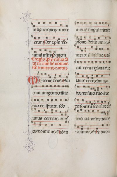 Missale: Fol. 182v: Musique pour diverses prières ordinaires - Bartolomeo Caporali