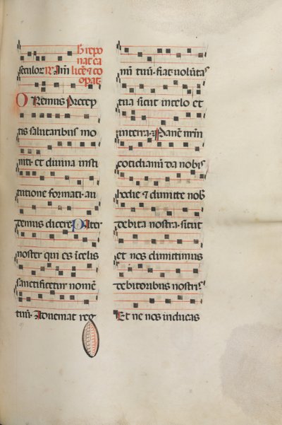 Missale : Fol. 189 : Musique pour diverses prières, 1469 - Bartolomeo Caporali