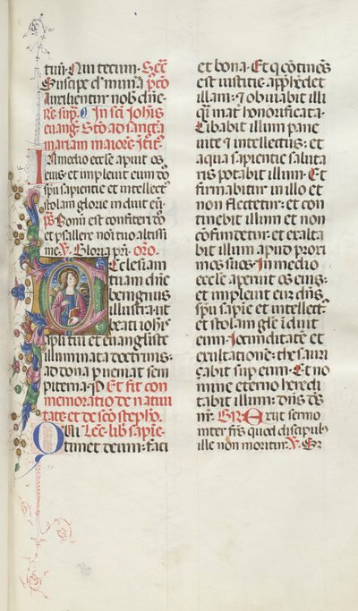 Missale : Fol. 25 : Saint Jean avec l