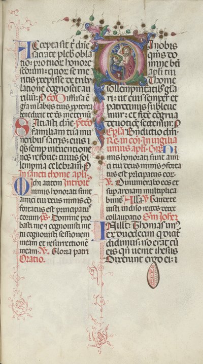 Missel : Fol. 262 : Saint Thomas, 1469 - Bartolomeo Caporali