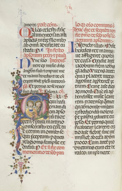 Missale : Fol. 290v : Saints Pierre et Paul, 1469 - Bartolomeo Caporali