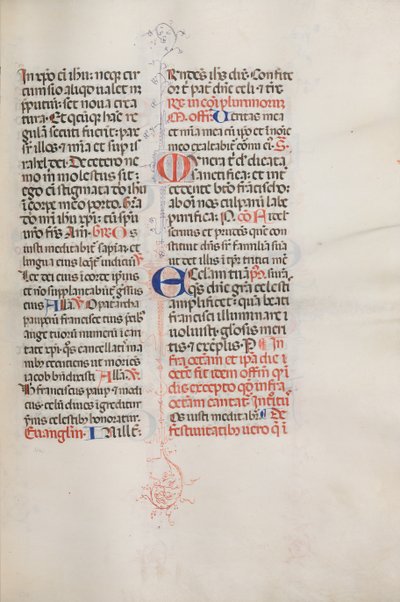 Missel : Fol. 319 : Saint François et messe complète de Saint François, 1469 - Bartolomeo Caporali