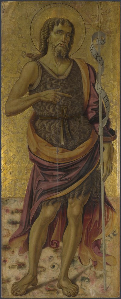Saint Jean-Baptiste du retable : La Vierge et l