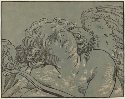 Cupidon Endormi - Bartolomeo Coriolano after Guido Reni