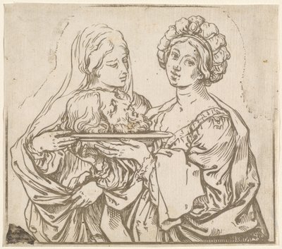 Hérodiade et Salomé - Bartolomeo Coriolano after Guido Reni