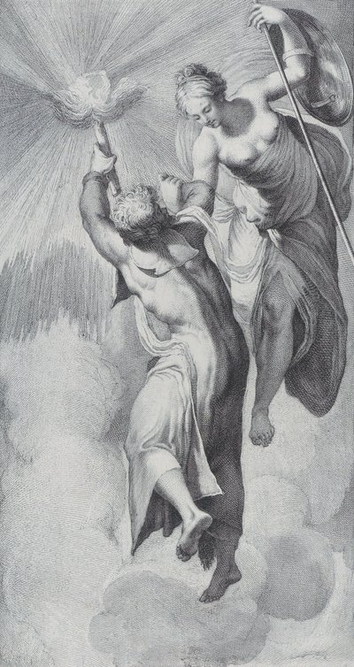Minerva aidant Prométhée alors qu