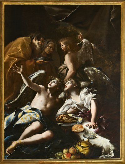 Abraham reçoit les trois anges - Bartolomeo Guidobono