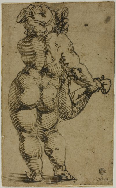 Putto debout vu de dos - Bartolomeo Passarotti