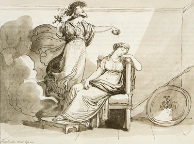 Pénélope embellie par Minerve - Bartolomeo Pinelli