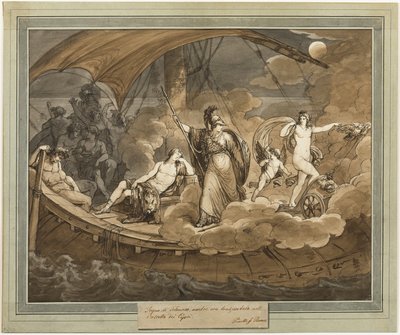 Le rêve de Télémaque, des Aventures de Télémaque, Livre 4 - Bartolomeo Pinelli