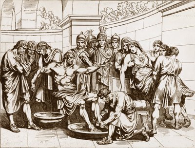 Le philosophe romain Sénèque (Lucius Annaeus Seneca, 4 av. J.-C.-65 ap. J.-C.), accusé de participation à une conspiration contre l