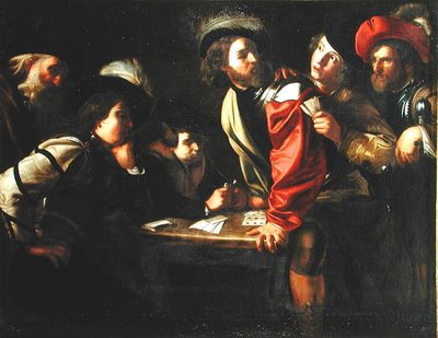 Soldats jouant aux cartes - Bartolomeo after Manfredi