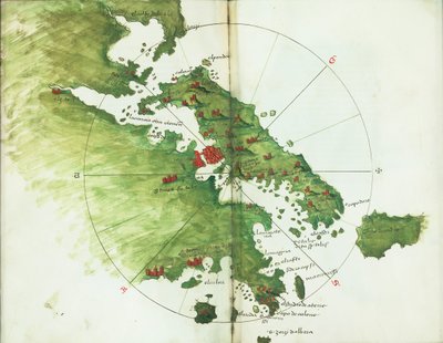 Carte de Négrepont, c.1485 - Bartolomeo da li Sonetti