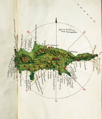 Carte de Chypre, c.1485 - Bartolomeo da li Sonetti