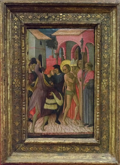 Saint François se déshabille et renonce aux biens de son père Pietro di Bernardone - Bartolomeo di Tommaso da Foligno