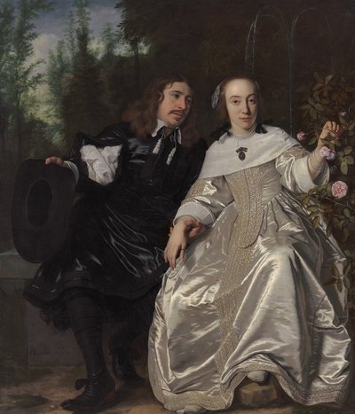 Abraham del Court et sa femme Maria de Kaersgieter, 1654 - Bartolomeus van der Helst