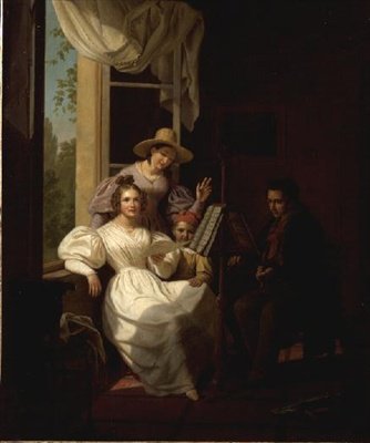 Fête musicale dans un intérieur - Basile de Loose