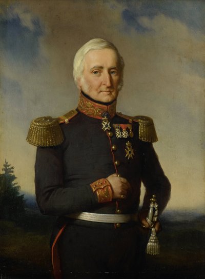 Huibert Gerard Baron Nahuys van Burgst (1782-1858). Membre du Conseil des Indes orientales néerlandaises, en uniforme de général-major titulaire - Bastiaan de Poorter