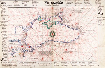 Carte de la mer Noire - Battista Agnese