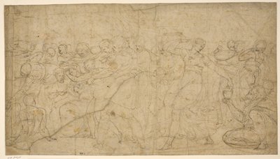 Une procession bacchique - Battista Franco