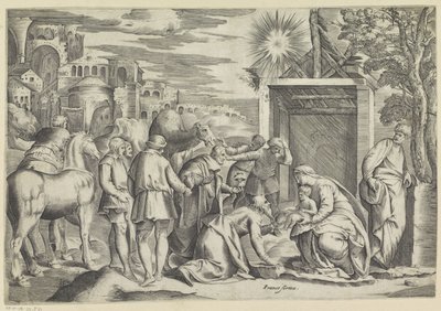 Adoration des rois mages - Battista Franco