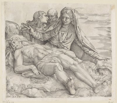 La Lamentation - Battista Franco