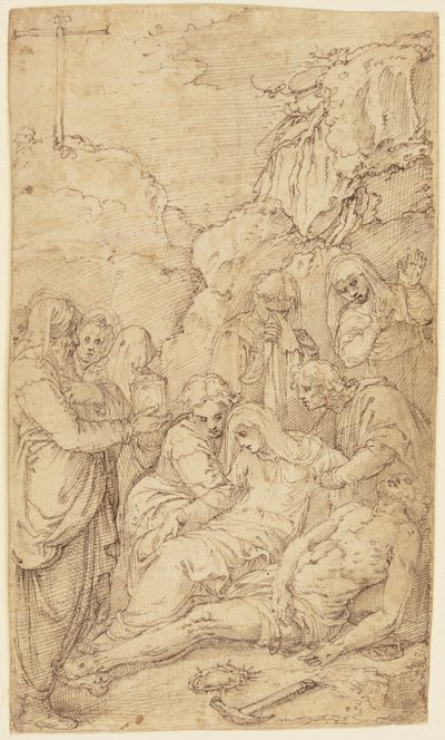 La lamentation - Battista Franco